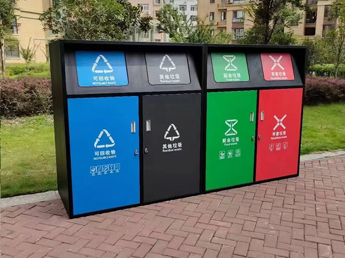 成都金牛区不锈钢分类垃圾桶厂家 市政环卫垃圾桶 支持批量发货