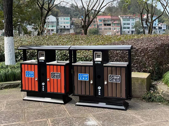 成都武侯区不锈钢环卫果皮箱 公园景区专用 源头工厂直供