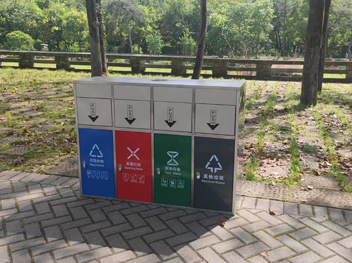 成都金牛区市政户外垃圾桶厂家 不锈钢分类垃圾桶 批量采购无差价