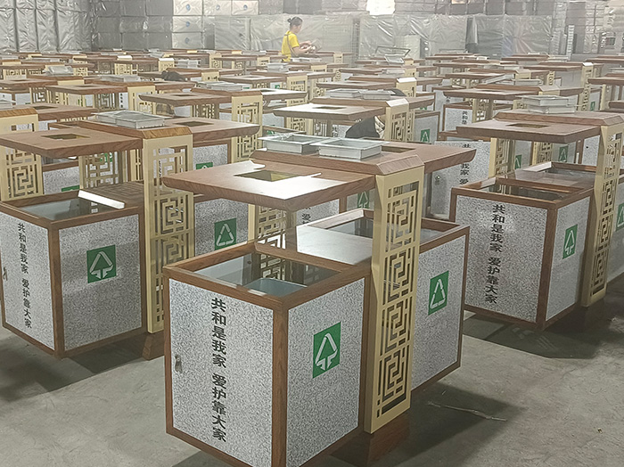 成都锦江区不锈钢垃圾桶厂家 市政分类环卫果皮箱 支持批量定制