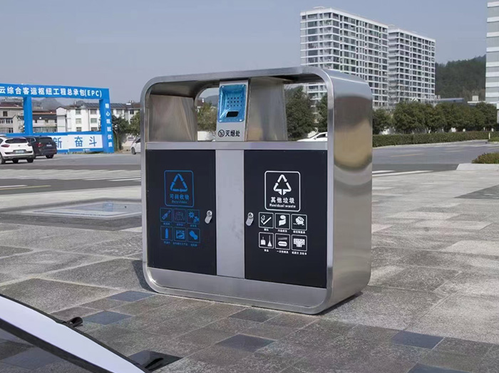 凉山州金属分类垃圾桶厂家 市政户外环卫垃圾桶 支持批量定制