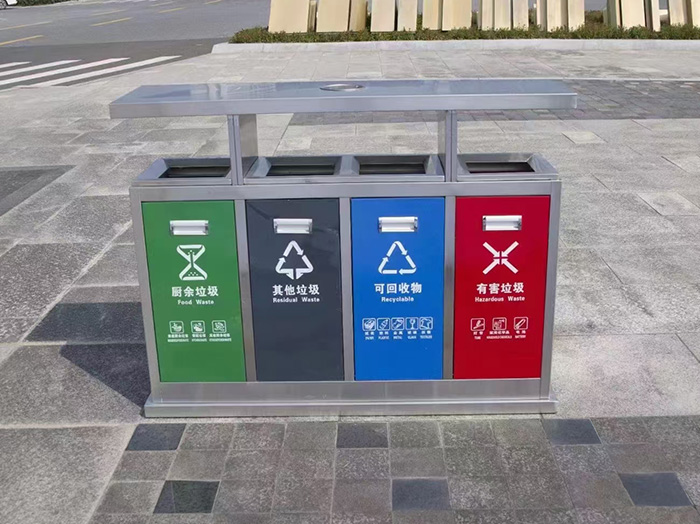 凉山州市政户外垃圾桶厂家 不锈钢景区分类垃圾桶 源头工厂直供