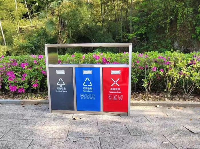 凉山州道路环卫垃圾桶直销 金属定制果皮箱 价格优惠