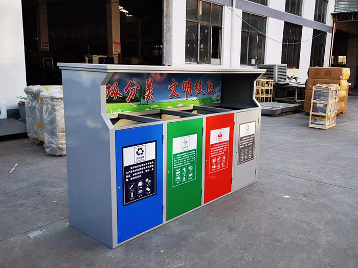 成都邛崃市定制户外环卫果皮箱 小区道路垃圾桶 批量采购无差价